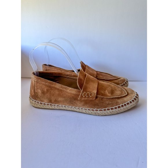 Vince Brown Loafers Daria Suede Espadrilles Classic Comfy Casual 8 - Picture 3 of 11